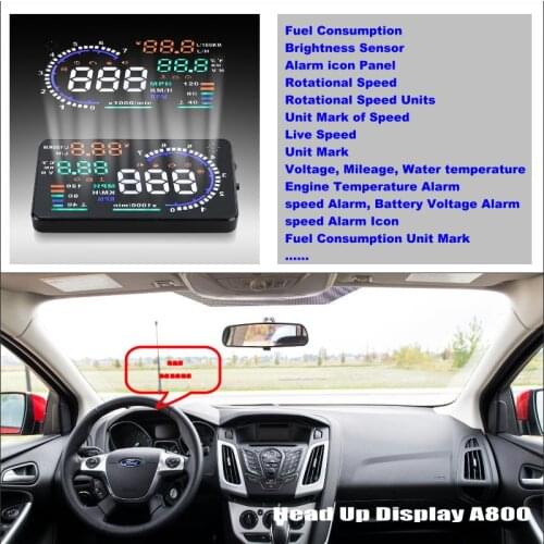 Car Information Projector Screen For Ford Focus Sedan Hatchback 2012-2014- Driving Refkecting Windshield HUD Head Up Display