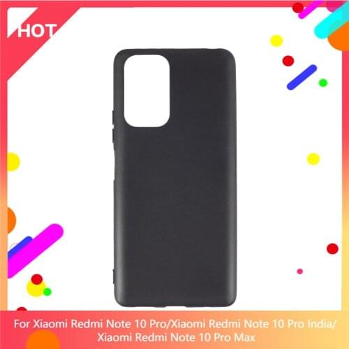 Redmi Note 10 Pro India Case Matte Soft Silicone TPU Back Cover For Xiaomi Redmi Note 10 Pro Max Phone Case Slim shockproof