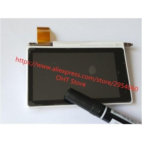 Black/White Touch LCD Display Screen assy with Shell and LCD Hinge cable repair parts for Sony A5100 ILCE-5100 Camera