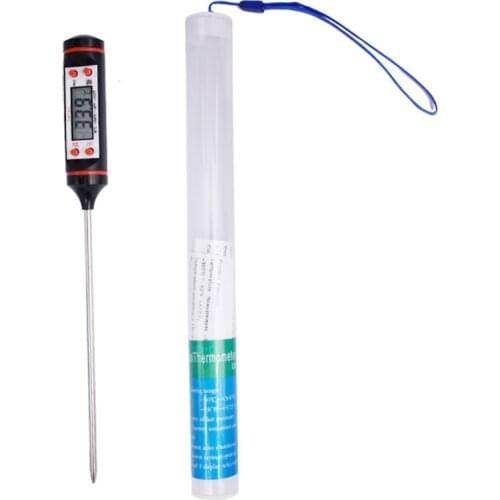 Digital Kitchen Food Thermometer For BBQ Water Electronic Stainless Steel Sensor Meat Oven Cooking Milk Temperature Gauge Tool