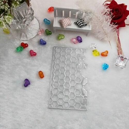 K5DC Honeybee Hive Metal Cutting Dies Stencil DIY Scrapbooking Album Stamp Card