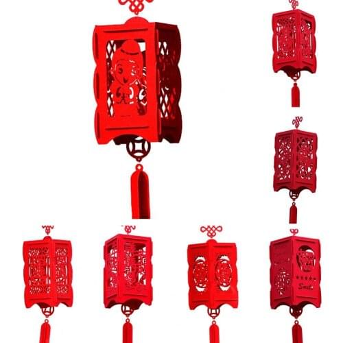 Chinese Style Lantern Durable Fortune Good Red Paper China New Year Spring Festival Party Celebration Home Decorative Supplies