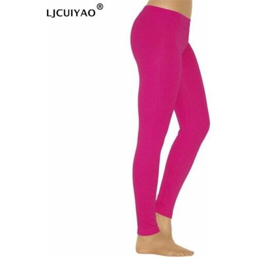 LJCUIYAO High Waisted Leggings Workout Women Fitness Clothes Ankle Length Fitness Leggings Fashion Female Elastic Silm Leggins