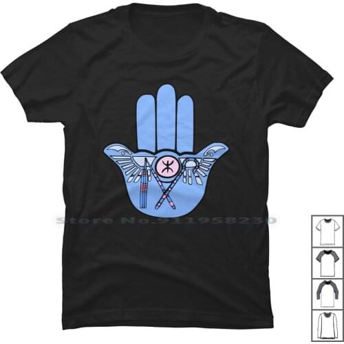 Morocco Amazigh Hamsa T Shirt 100% Cotton Morocco Texas Rocco Hand Ham Am