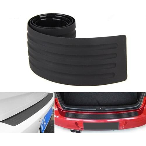 Car SUV Trunk Sticker Door Sill Guard Body Rear Bumper Scratch Bar Protector Trim Rubber Cover Guard Tape Strip Pad Car Styling