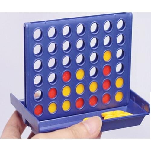 Connect 4 In A Line Board Game Childrens Educational Toys Foldable Kids Children Line Up Row Board Puzzle Toys