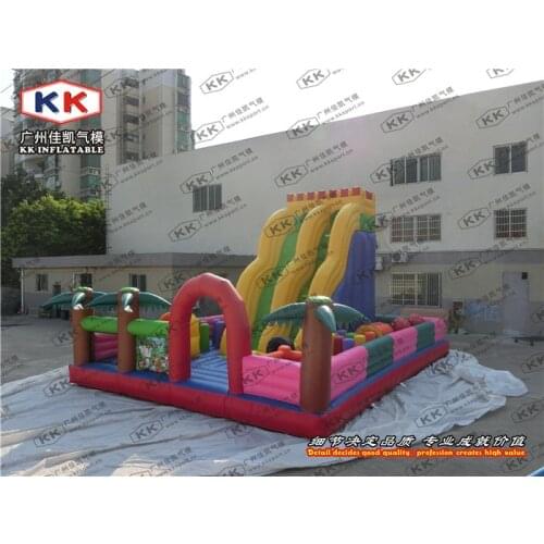 Kids Loved Amusement Park Games Equipment Customized PVC Tarpaulin Inflatable Fun City