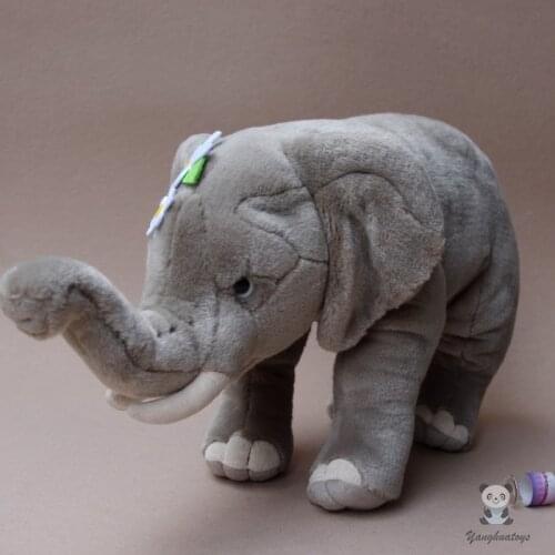 Plush Toy Simulation Animals Stuffed Elephant Large Dolls Kids Toys Birthday Gifts Pillow