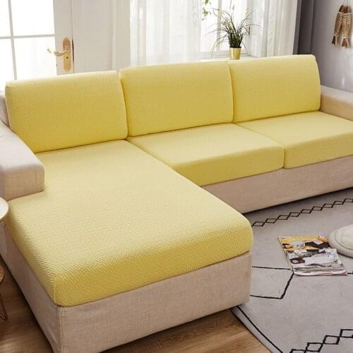 Plush Elastic Seat Cushion Cover Stretch Sofa Covers for Living Room Furniture Protector Sofa Slipcover Couch Cover Removable