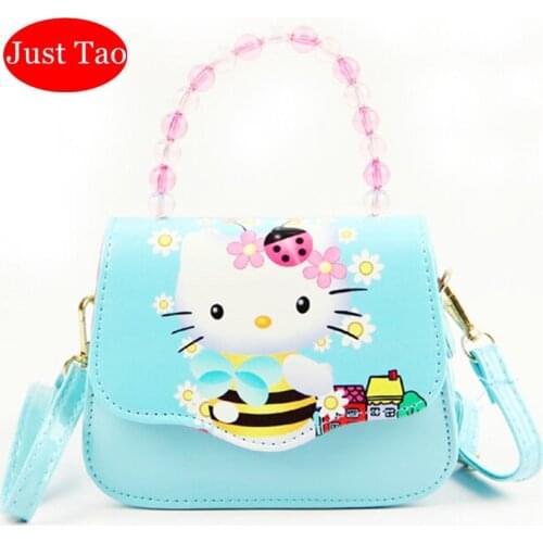 Just Tao! kids shoulder bags baby girls new handbags lovely messenger bag Toddlers Cartoon style purse mini Bags wallet JT046