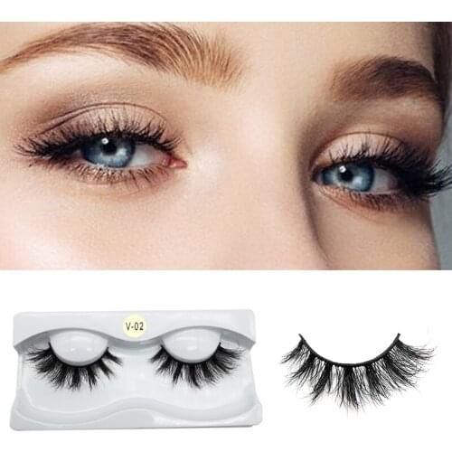 Fluffy Mink Eyelashes 25mm Lashes Makeup Thick 5D Mink False Eyelashes 100% Hand Made Eyelash For Wholesale Fake Lashes