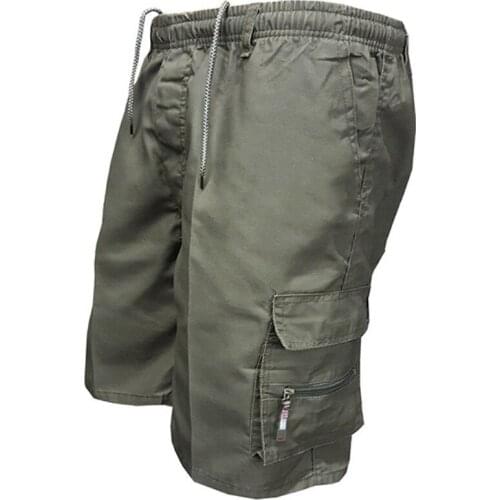 Fashion Men Shorts Summer Classic Beach Shorts Multi-pocket Casual Cargo Pants Outdoor Loose Overalls