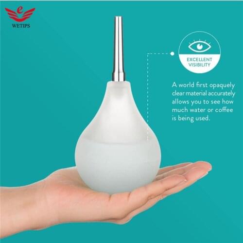 Wetips Silicone Anal Cleaner Enema Shower Bidet Douchette Toilette Travel Bidet Douche Poire Lavement Anal Cleansing Enema Bulb