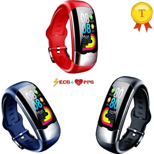 Best selling ECG PPG smart watch Men woman with electrocardiogram heart rate blood pressure smart Band bracelet Fitness Tracker