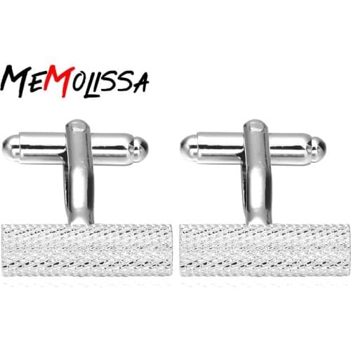 MeMolissa Wedding Cufflinks Classic Cylinder Design High quality French shirts cuff links for mens