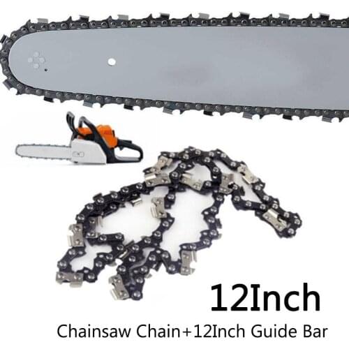 12 Chainsaw Guide Bar + 3/8 LP 50DL Saw Chain Set For STIHL MS170 MS180 MS181 For Cutting Construction Lumber Woodworking Tool