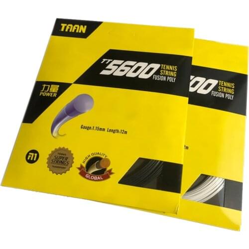 2pcs TAAN TT5600 Tennis String Power Tennis Racquet String 1.15mm Polyester String Durable 12M
