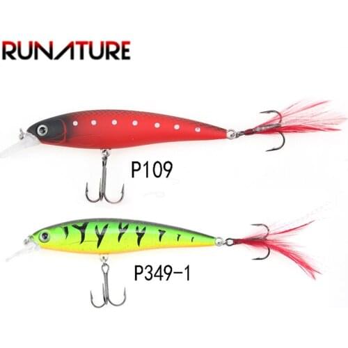 2pcs 100mm 12.8g Minnow Fishing Lures Fishing Wobblers Artificail Hard Baits Crankbaits for Sea Fishing