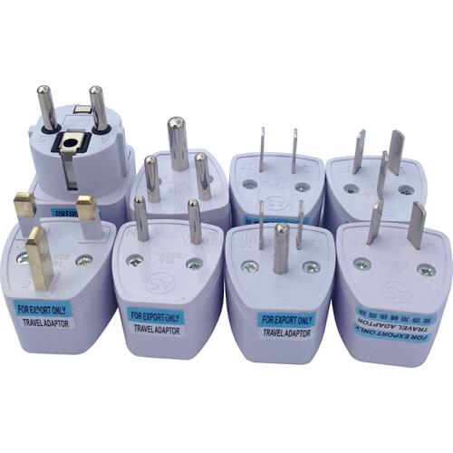Winangelove 200pcs/lot Universal UK US AU to EU Europe Power Adapter Converter Wall Plug White Color