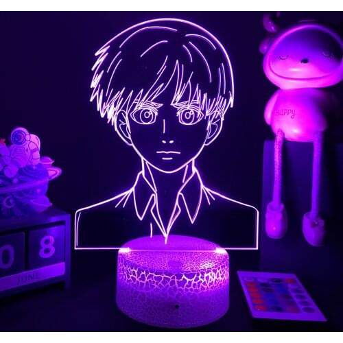 3D Anime Lamp Attack on Titan Led Night Light Armin Arlert Figure Bedside Lamp for Bedroom Decor Child Kids Birthday Gift
