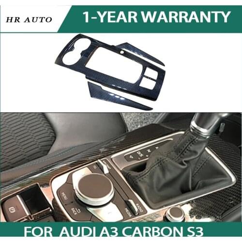 Carbon s3 accessories car modification accessories carbon fiber interior decoration fit for Audi A3