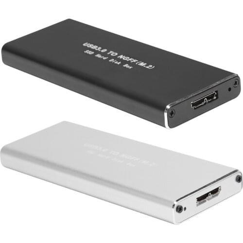 ALLOET USB 3.0 M2 SSD Case USB3.0 to M.2 NGFF External Solid State Drive Enclosure SSD Box Support 2230 2242 2260 2280 Hard Disk