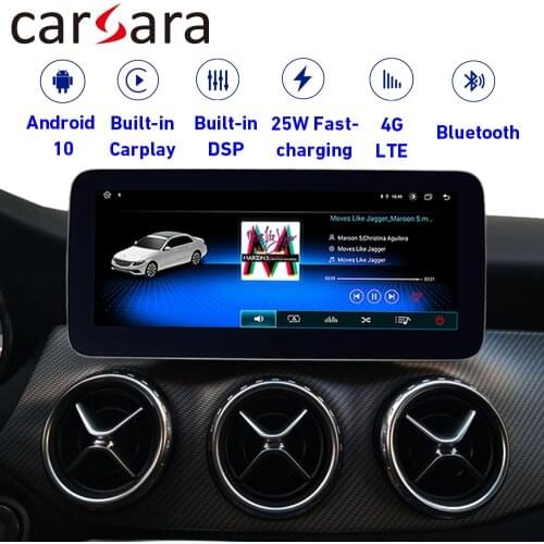 Android 10 4+64G Multimedia Touch Screen for Benz GLA CLA A Class W176 Display NTG4.5 NTG5.0 Carplay interface Navigation