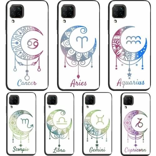ZODIAC HOROSCOPE DREAM CATCHER Case For Huawei P30 Lite P20 P40 Pro Mate 20 P Smart 2021 2019 Nova 5T Honor 9X 8X 10i 8A