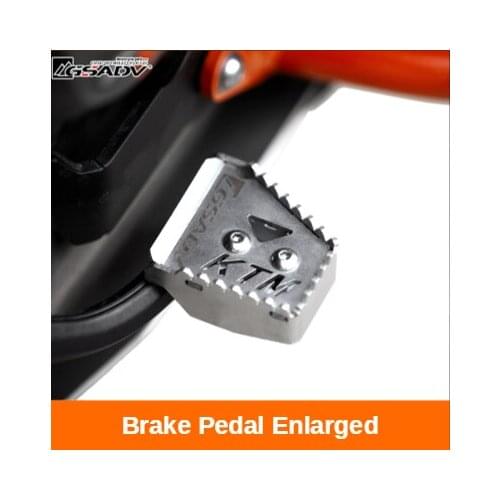 For KTM790 790ADV 790R 790Rally Motorcycle Rear Brake Lever Step Tip Plate Enlarge Extender Protect Security Accessories