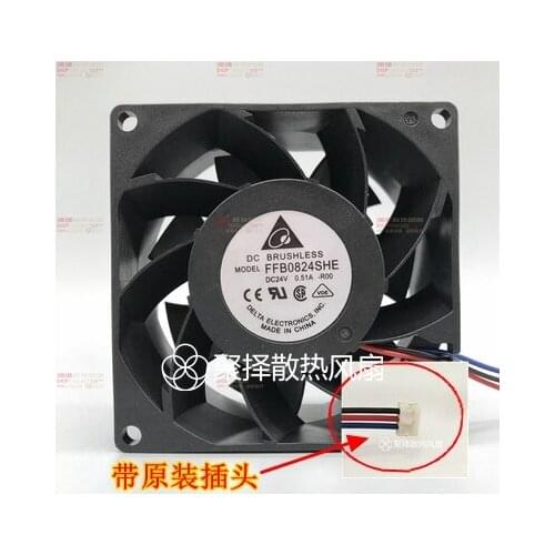 FFB0824EHE AFB0824SHE 0.51 A / 24 v 0.75 A original three axis flow fan DELTA