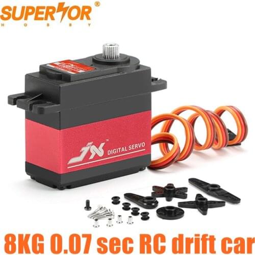 PDI-6208MG JX Servo 8KG 90 degree 0.07 sec high speed Standard Metal Gear 1/8 1/10 RC drift car buggy crawler model plane