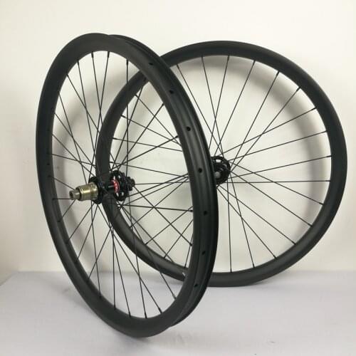 MOUNTAIN BIKE WHEELS 27.5ER PLUS WIDE CARBON MTB WHEELS 40MM WIDTH 650B POWERWAY BOOST HUB CARBON WHEELSET 420G RIM WEIGHT