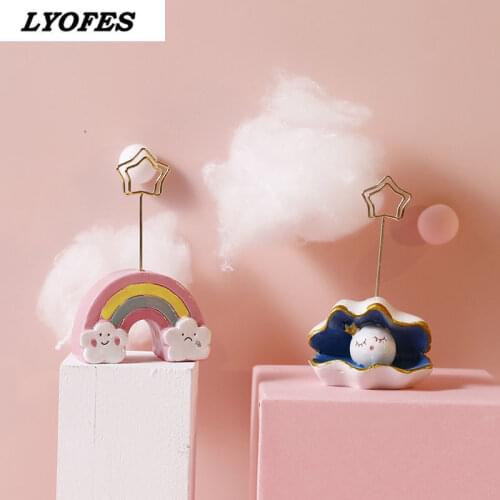 Creative lovely scene photo folder note folder creative resin message folder business card folder cute ornaments