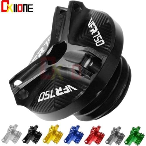 M20*2.5 CNC Aluminum Motorcycle Accessories Engine Oil Cup Motor Engine Tank Cap Cover For Honda VFR 750F Interceptor 750R RC30