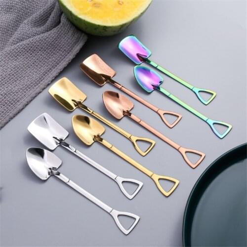 Cutlery Set Dinnerware Stainless Tableware Watermelon Spoon Flatware Set Fruit Shovel Spoon Kitchen Accessories Table Decor