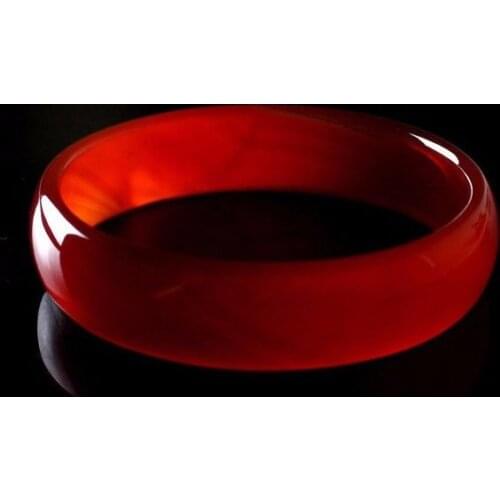 Natural red agate bracelet chalcedony bracelet 53-60mm AAA