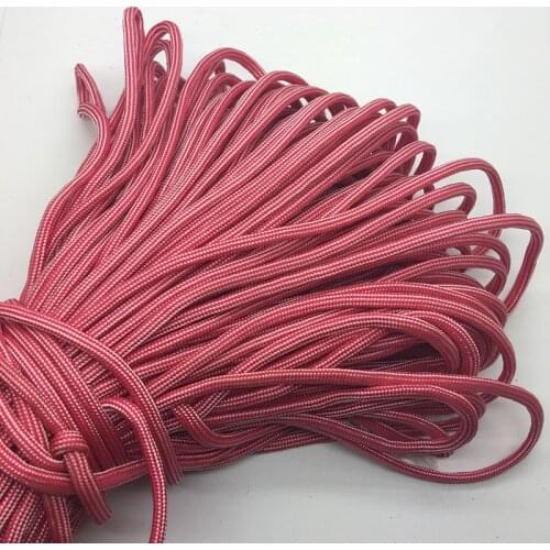 10yards/Lot Mix color Paracord Bracelets Rope 7 Strand Parachute Cord CAMPING HiKING Red+White