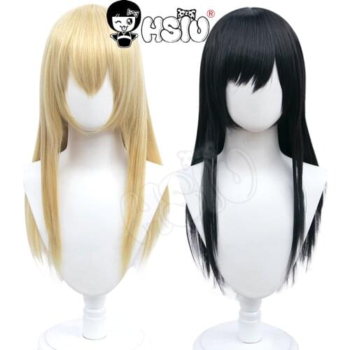 Sun Jing Qiutong wig Comics SQ start with your name Cosplay wig「HSIU Brand」Light yellow/black Long hair Fiber synthetic wig