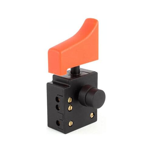 AC 250V/6A 125V/12A 5E4 Plastic SPST Lock on Circular Saw Trigger Switch 125 polishing machine switch 180