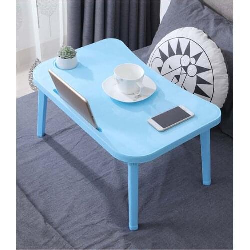 Breakfast Serving Bed Trays Adjustable Foldable with Flip Top and Legs Computer Desk Stand Folding Laptop Table Notebook Desk