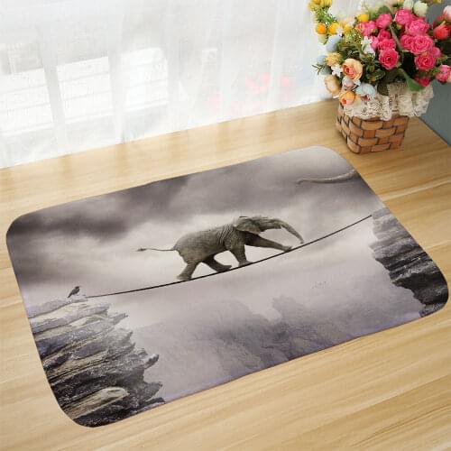 Anti-slip doormat Elephant Foot pad Vacuuming kitchen bedroon bath Floor mats Home Entrance kids prayer mat 40*60cm DD-0004