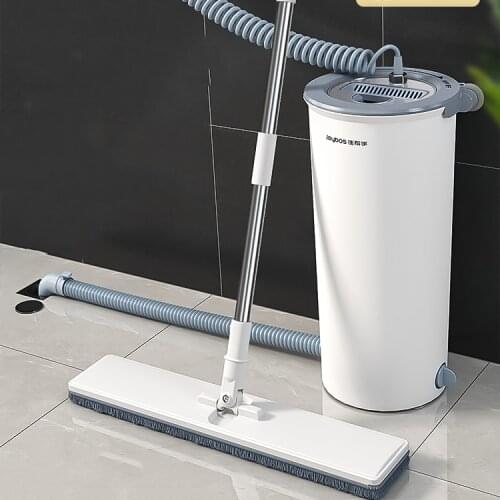 Ultraclean Microfibre Mop Easy Wring with Bucket Telescopic Reusable No Hand Wash Mop Ceramic Tile Mop Parowy Home Cleaning DG50