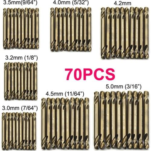 30% off HSS M35 Cobalt Drill Bit DIY Tools Spiral Jobber Drill Bits Double Ended Twist Drills imperial 3mm,3.2mm,4mm,4.5mm,5mm