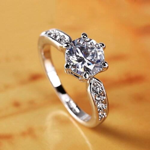 Copper Rings For Women Opening Adjustable Sizes Fingers Fashion Jewelry Accessories Female Zircon anillos