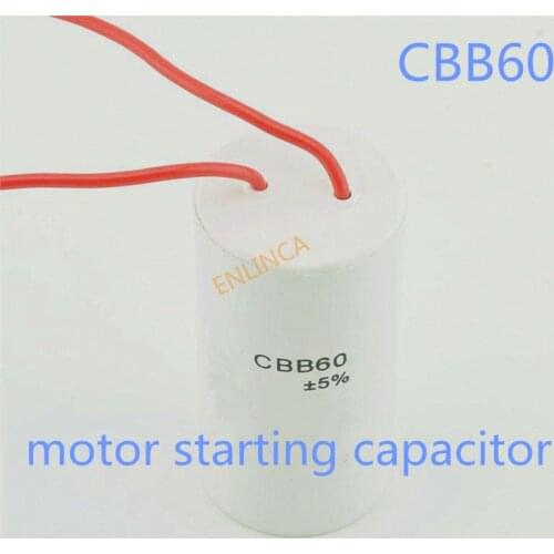 1pcs CBB60 450V 40uf 45uf 50uf 55uf 60uf 70uf 80uf 100uf 35uf AC 50Hz/60Hz motor Starting capacitor For Washing Machine