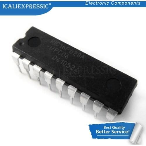 10PCS PIC16F628A-I/P DIP-18 PIC16F628AIP DIP PIC16F628A 16F628A DIP18 16F628A-I/P