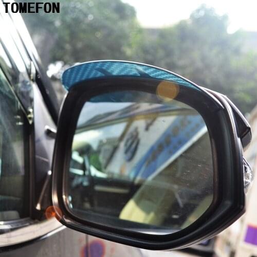 For Hyundai elantra IX25 I30 sonata tucson Car Rearview Mirror Rain Eyebrow Shield Cover Flexible Protector PVC Accessories 2Pcs