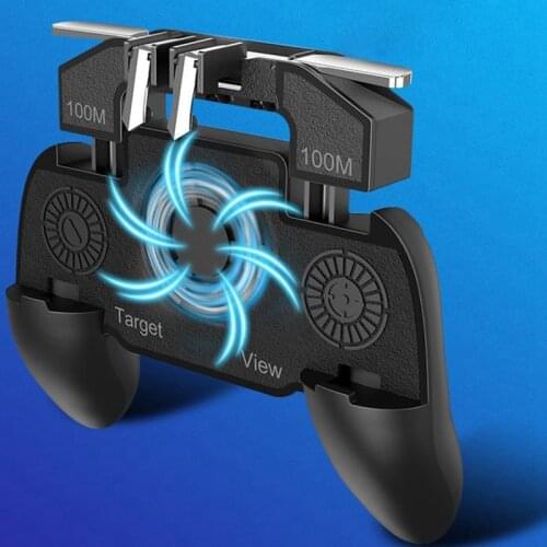 2021New Mobile Game Controller K20 Six Finger Gamepad Triggers All-In-One Gamepad Joystick Control for IOS Android Mobile Phone
