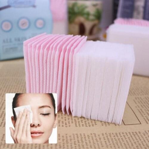 240pc/Box Cotton Cosmetic Cotton Pads Makeup Remover Silk Thin Cozy Soft Non-woven Facial Cleansing Paper Wipe Make Up Tool