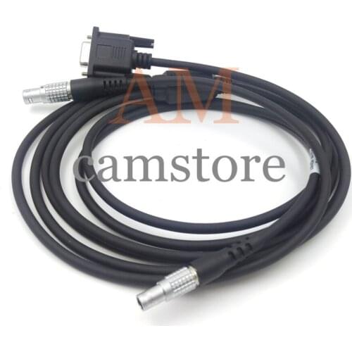 734698 GEV187 RS232 to 5 Pin TPS1200 TS09 DNA Levels- GEB171 Battery Power & Data Y Cable for LEICA